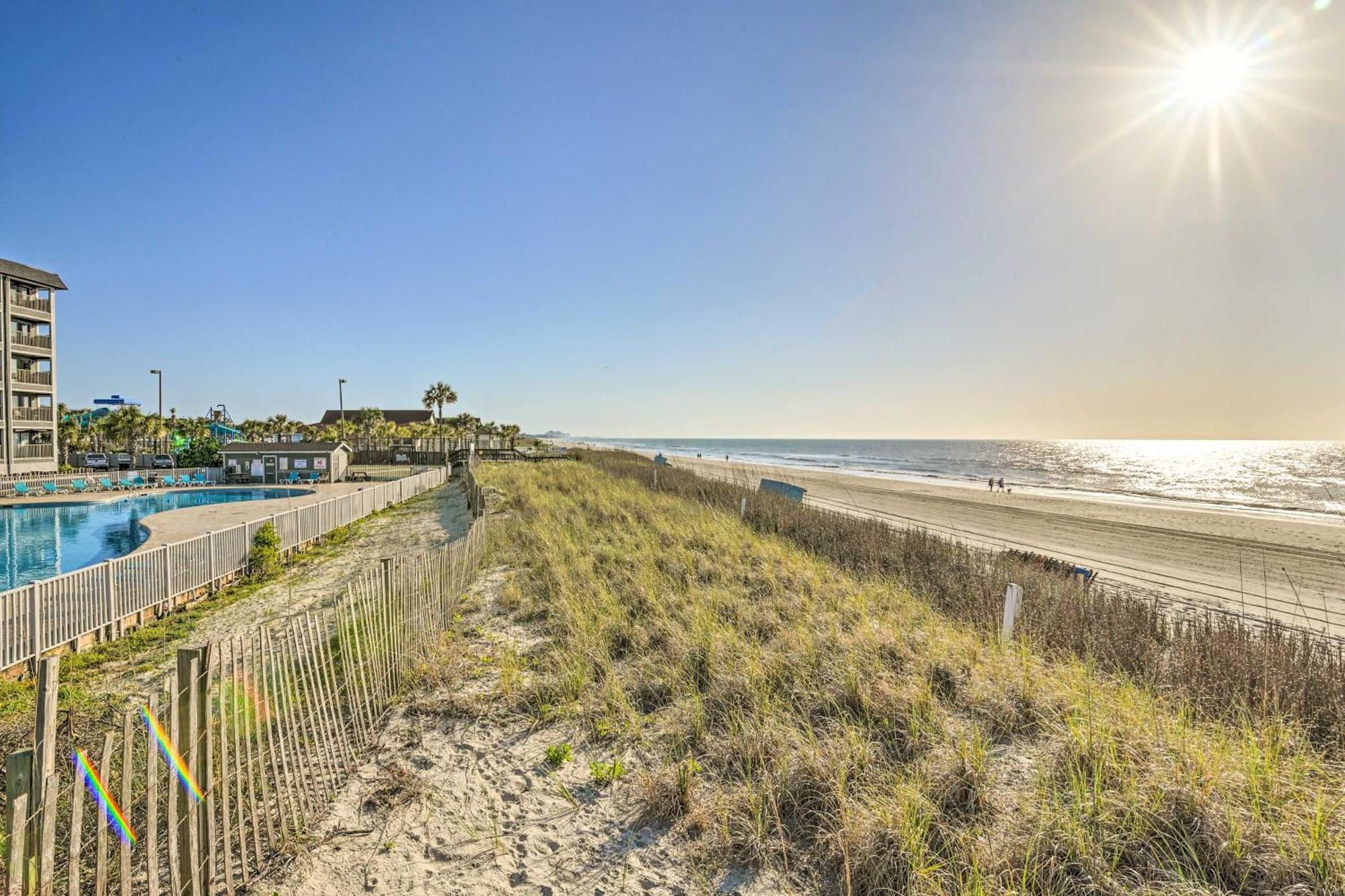 Myrtle Beach Resort Condo Balcony And Ocean View! Exteriör bild