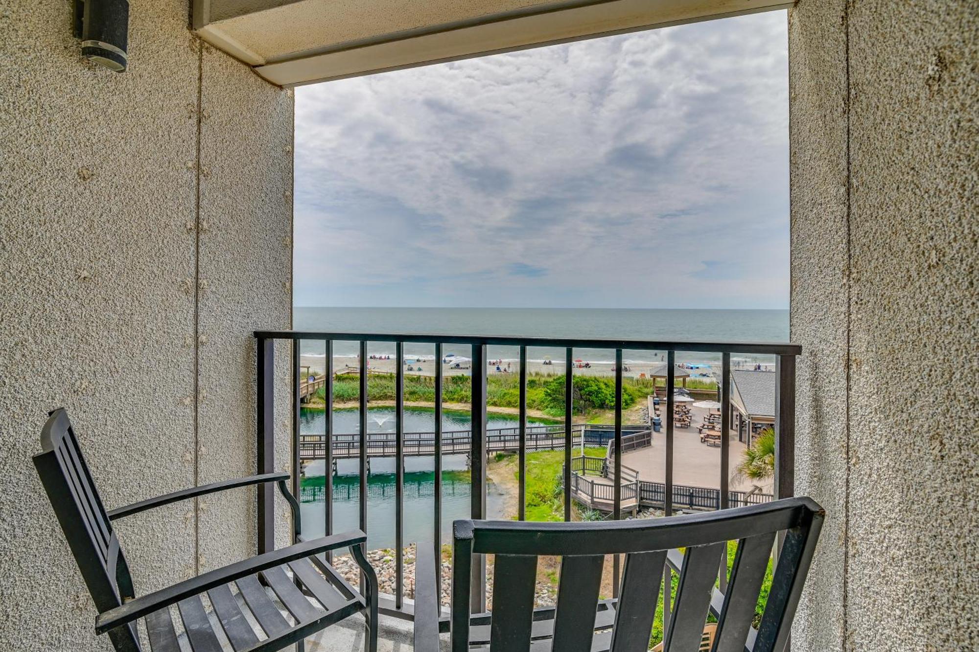 Myrtle Beach Resort Condo Balcony And Ocean View! Exteriör bild